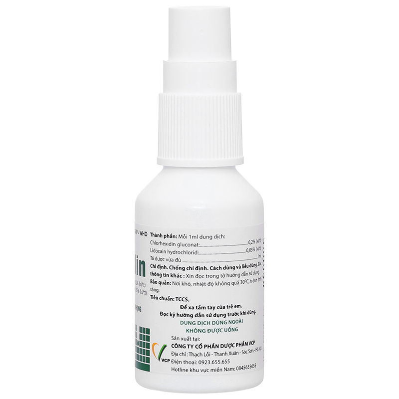 Thuốc xịt họng Lixidin 0.2/0.5 làm giảm triệu chứng viêm họng, khản tiếng và đau họng chai 30ml - 8